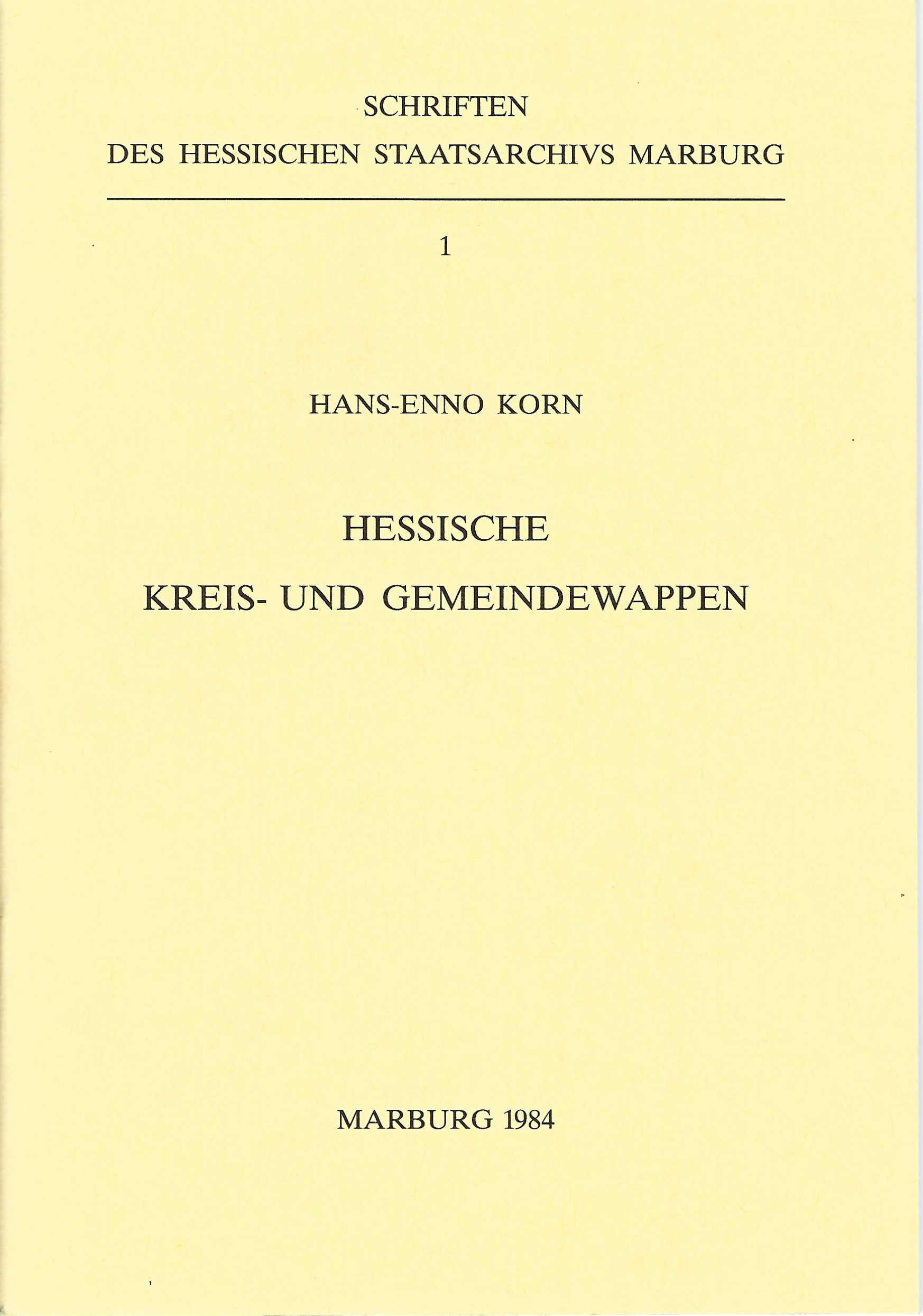 Hessische Kreis- und Gemeindewappen.